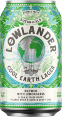 Lowlander Cool Earth Lager blikje van 33cl Lowlander Cool Earth Lager blikje van 33cl